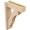 Ekena Millwork 5 1/2-in W x 16-in D x 24-in H Balboa Block Rough Cedar Woodgrain TimberThane Outlooker, Primed Tan OUTUR055X16X24BOA44RCPR - alternate 6
